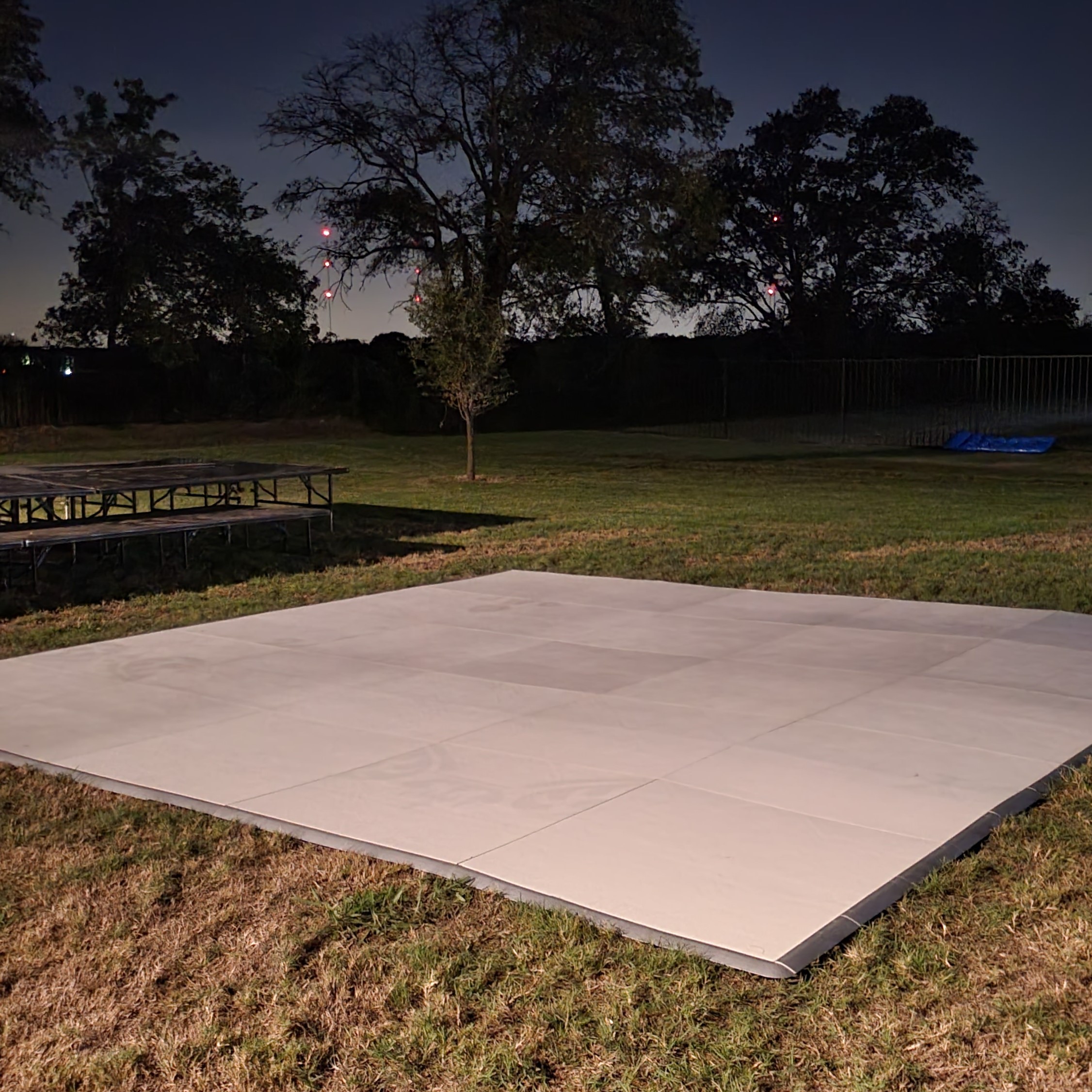 Outdoor Backyard Dancefloor on Grass